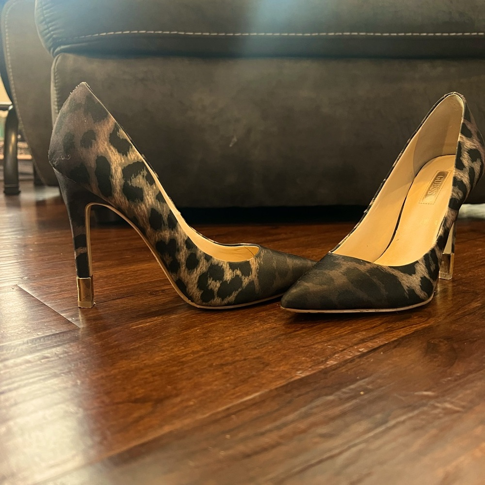 Guess Leopard Print Heels